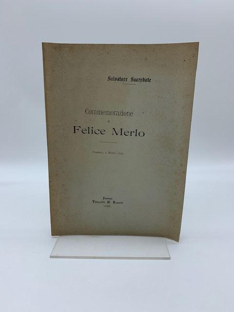 Commemorazione di Felice Merlo